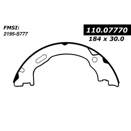 CENTRIC PARTS Centric Brake Shoes, 111.07770 111.07770